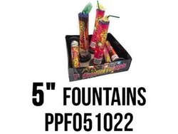 Fontanna 5" Assorted Fountain PPF051022 - 6 sztuki