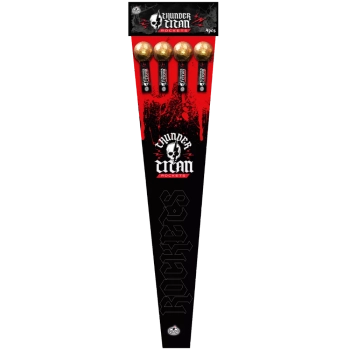 Mocne Rakiety Hukowe Thunder Titan 22303-1 - 4 sztuki 2.5"