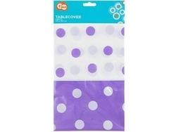 Obrus foliowy Groszki (lawendowe), 132 cm x 182 cm PF-OGLA