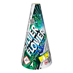 JF93 - SILVER FLOWER + GREEN & BLUE STARS