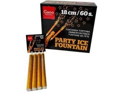 Fontanna tortowa ICE18-GOLD 18cm 4 sztuki