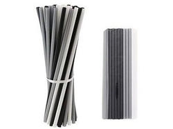 Rurki (słomki) proste, trzy kolory, 8x240mm / 100 szt. RP-10TK