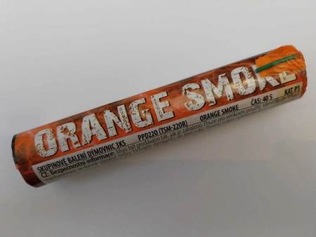 Świeca dymna ORANGE SMOKE PPD22O - pomarańczowy