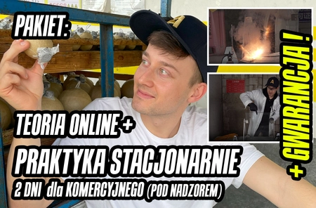 PAKIET: Kurs pirotechniki widowiskowej - TEORIA ONLINE + 2 DNI PRAKTYCZNE - pakiet dla komercyjnego zawodowca (uprawnienia do pracy pod nadzorem)