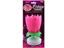 Grająca urodzinowa świeczka F3N RÓŻOWA