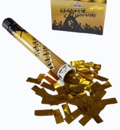 Konfetti Pneumatyczne CONFETTI POPPER K38 - Złote Płatki - 1 sztuka