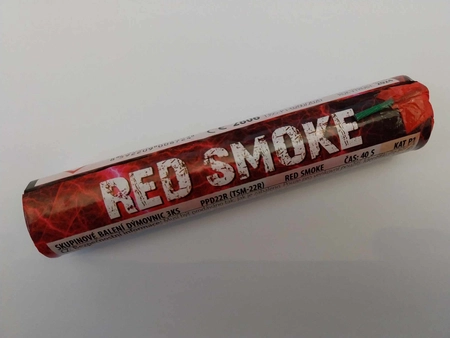 Świeca dymna RED SMOKE PPD22R - czerwony