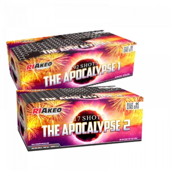 RIAKEO HE APOCALYPSE 1 + THE APOCALYPSE 2 HF-96-2491/HF-96-2492/HF-96-2493/HF-121-2494 - 409 strzałów 0.8"-1.2"