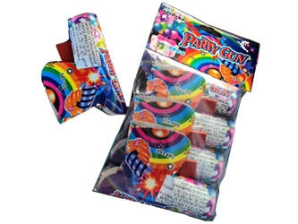 Pistolety z konfetti Party Pistols TXF159 - 4 sztuki