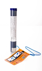 Mina dymna z zapalnikiem SM30 - Pirotechnika Manna - niebieski