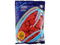 Balon CR pastel "Serce bez nadruku" - czerwony 45 / 50 szt. CR/45/50