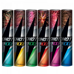 Single shot TXC734 38mm z efektem rozpryskowym na niebie - 6 sztuk - 1.5"