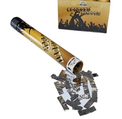 Konfetti Pneumatyczne CONFETTI POPPER K38 - Srebrne Płatki - 1 sztuka