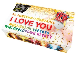 Zestaw fontann I LOVE YOU JF59