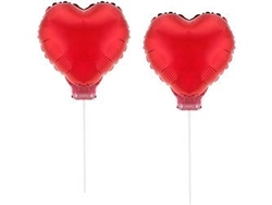 Zestaw Dwa Serca, 11" czerwone, z patyczkami FG-Z2SC