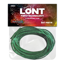 Lont zielony CB602 - 2 mm, 3 x 1 metr
