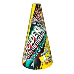 JF91 - GOLDEN CHRYSANTHEMUM + RED & GREEN STARS